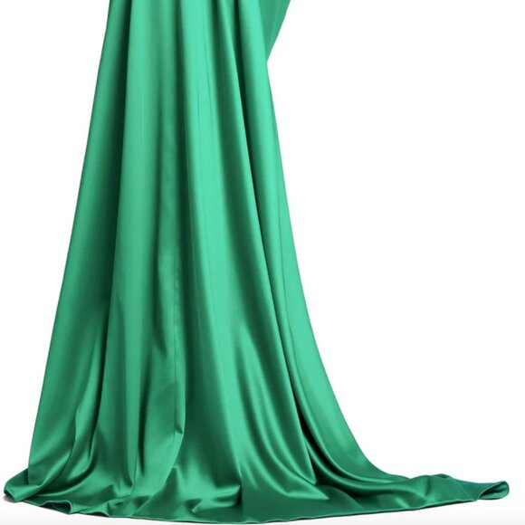 Evening by Mac Duggal 12404 Dress A-Line Emerald Womens Gown - Picture 5 of 12